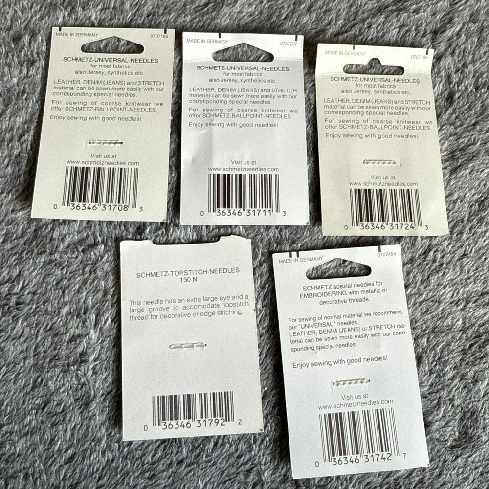 Lot Of Schmetz Sewing Needles Various NWT Universal Inc Woven‎ Knit Top Stitch